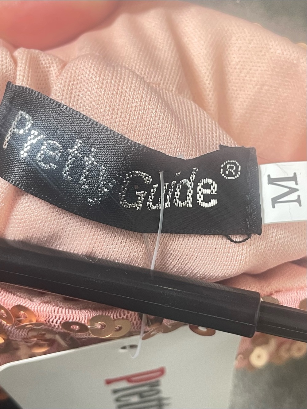 PrettyGuide Rose Gold Sequin Midi Skirt - New With Tags - Picture 5 of 6